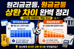원리금균등, 원금균등 상환 차이 완벽 정리 8 원리금균등, 원금균등 상환 차이 완벽 정리