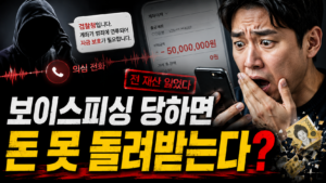 보이스피싱 당하면 돈 못돌려 받는다? 11 보이스피싱 제목
