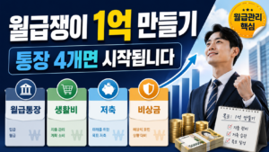 월급쟁이 1억 만들기 통장 4개면 시작됩니다 6 월급쟁이 1억 만들기 통장 4개면 시작됩니다 제목