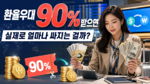 환율우대 90% 받으면 실제로 얼마나 싸지는 걸까 제목