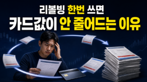 리볼빙 한번 쓰기 시작하면 카드값이 안 줄어드는 이유 제목